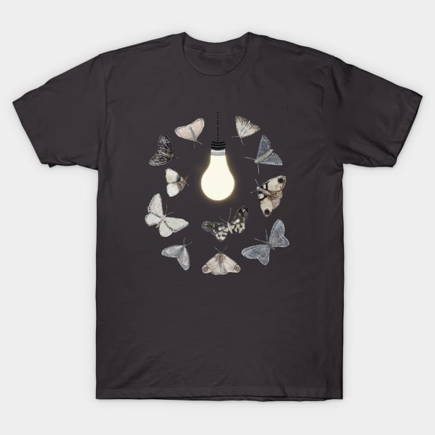 Moths to a Light T-Shirt by ahadden